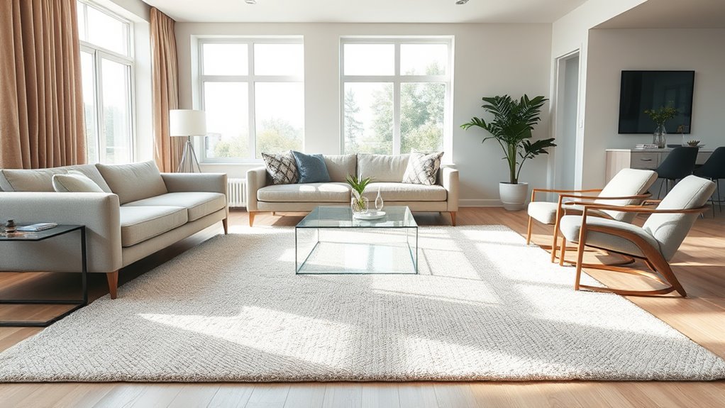 rug sizing and placement