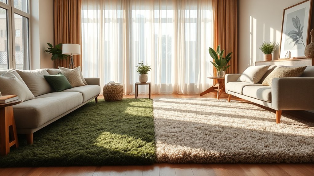 rugs absorb and dampen sound