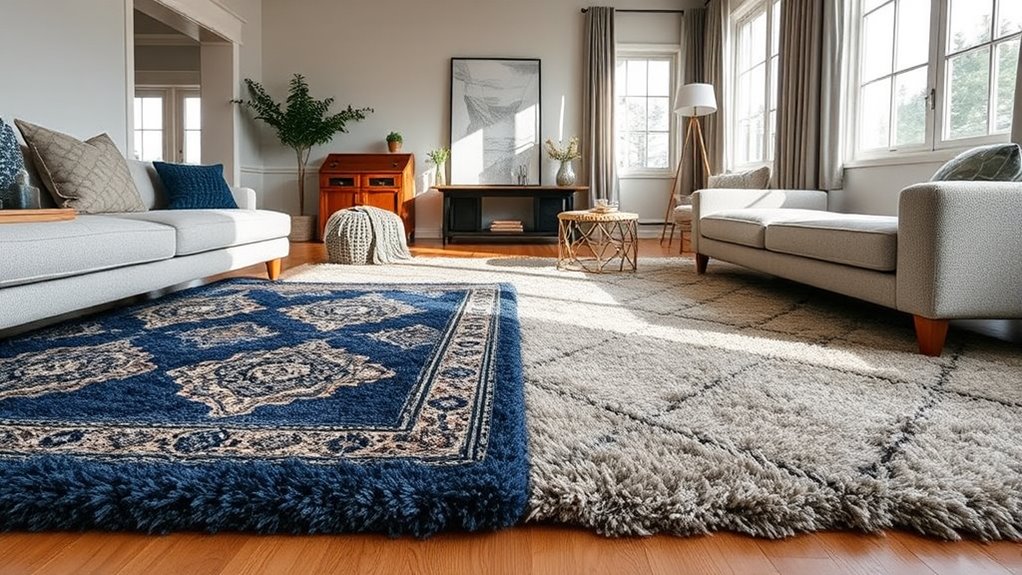 rugs reduce sound echo