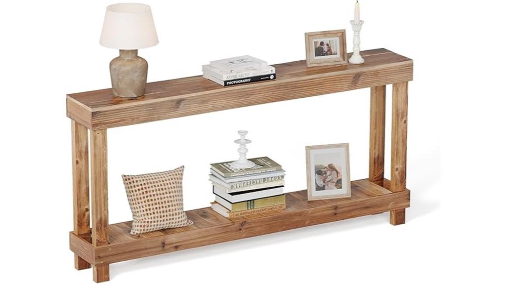 rustic farmhouse console table
