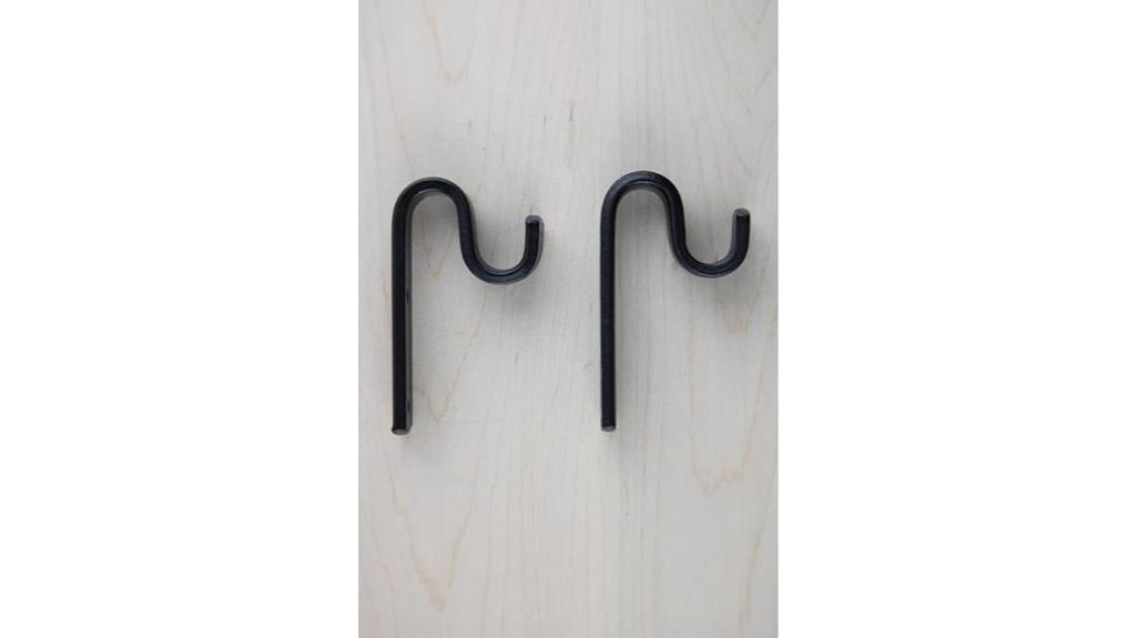 rustic hand forged curtain brackets