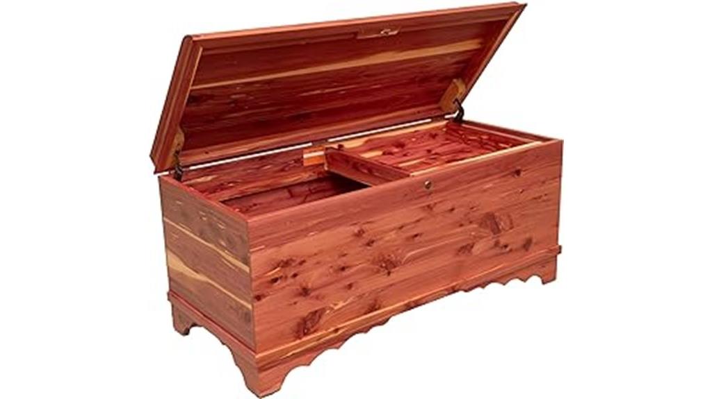 rustic red cedar hope chest