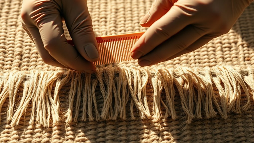 secure and reinforce fringe