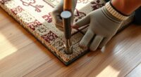 securely install tack strips