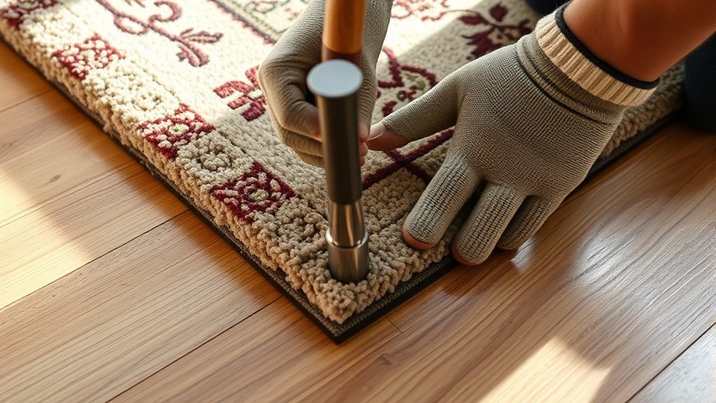 securely install tack strips