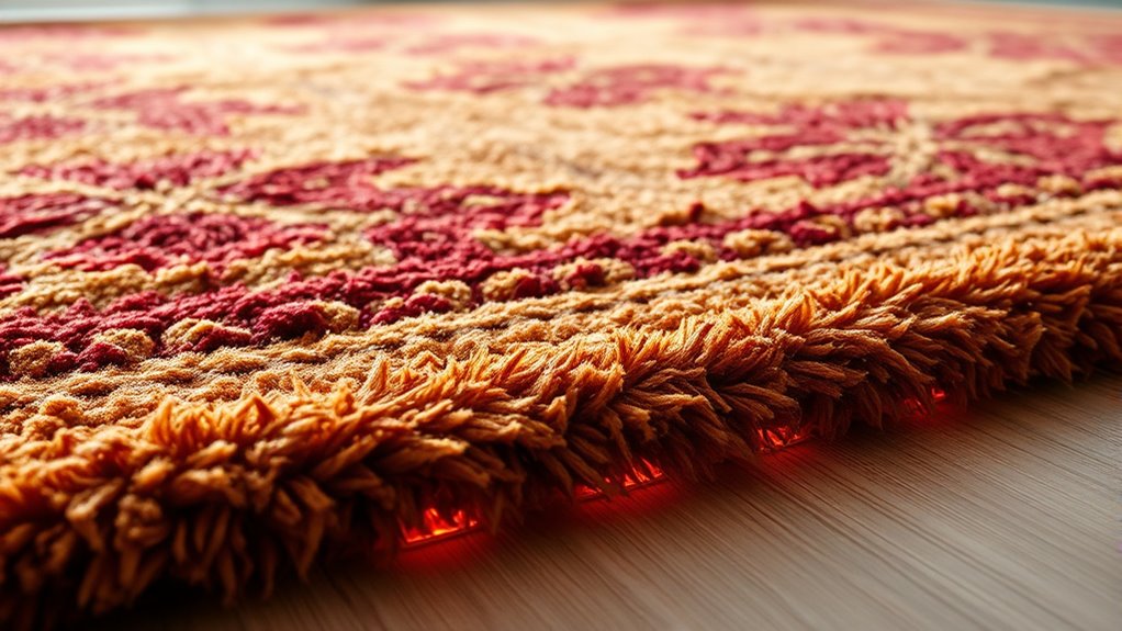 select optimal heat conserving rug