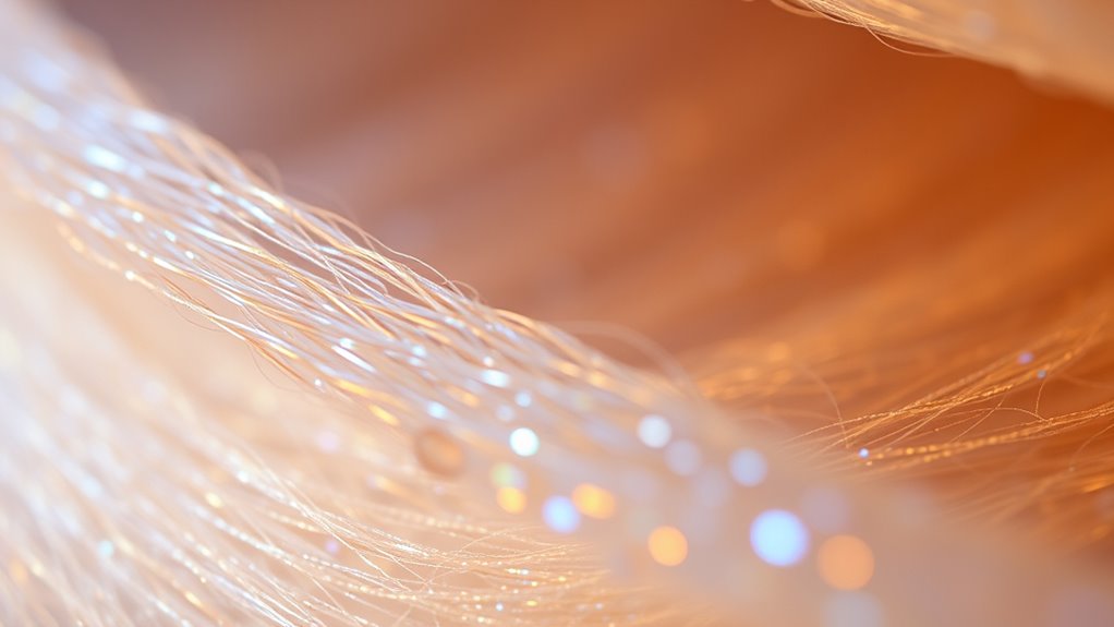 silk fiber light interactions