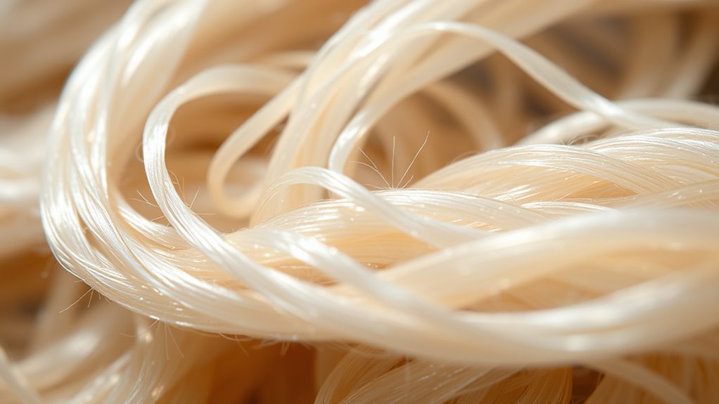 silk fiber surface structure