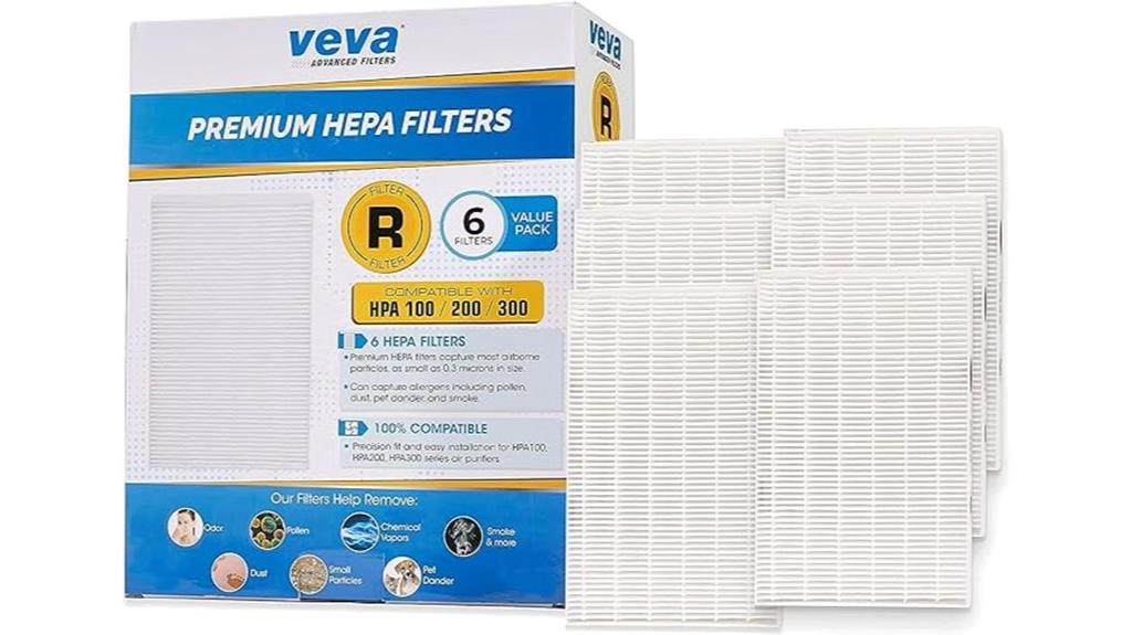 six pack hepa filter replacement