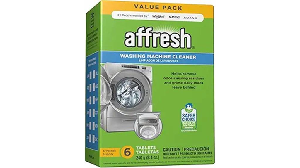 six tablet washing machine cleaner