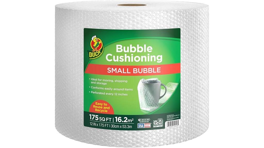 small bubble cushioning wrap
