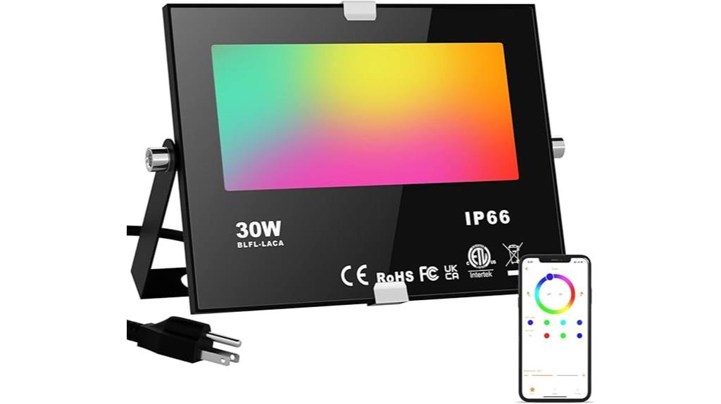smart rgb flood light