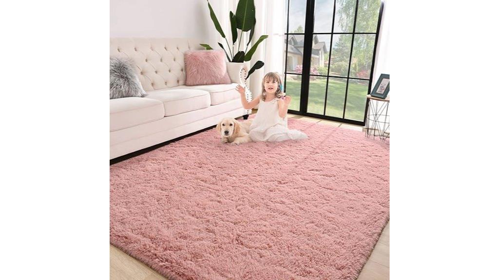 soft bedroom shag rug
