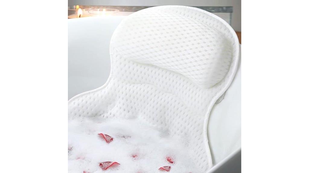 soft mesh tub pillow