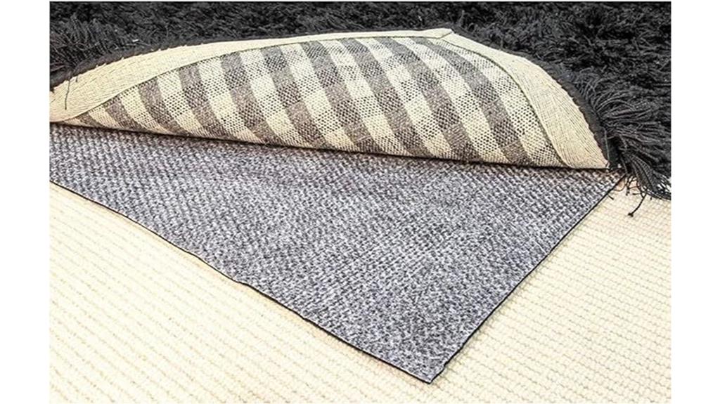 soft non slip rug support