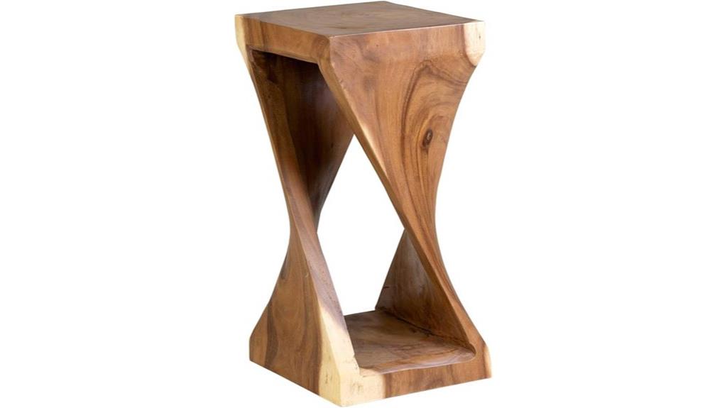 solid wood twist table