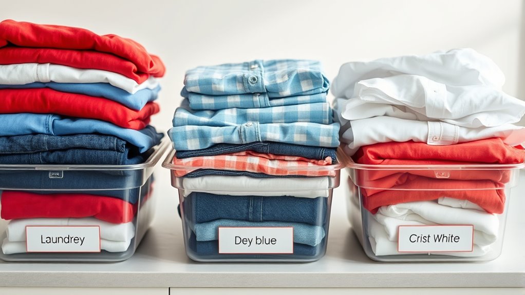 sort by color and fabric