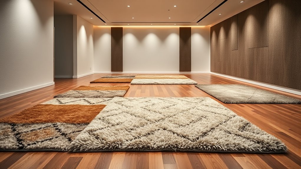 sound absorbing decorative rugs