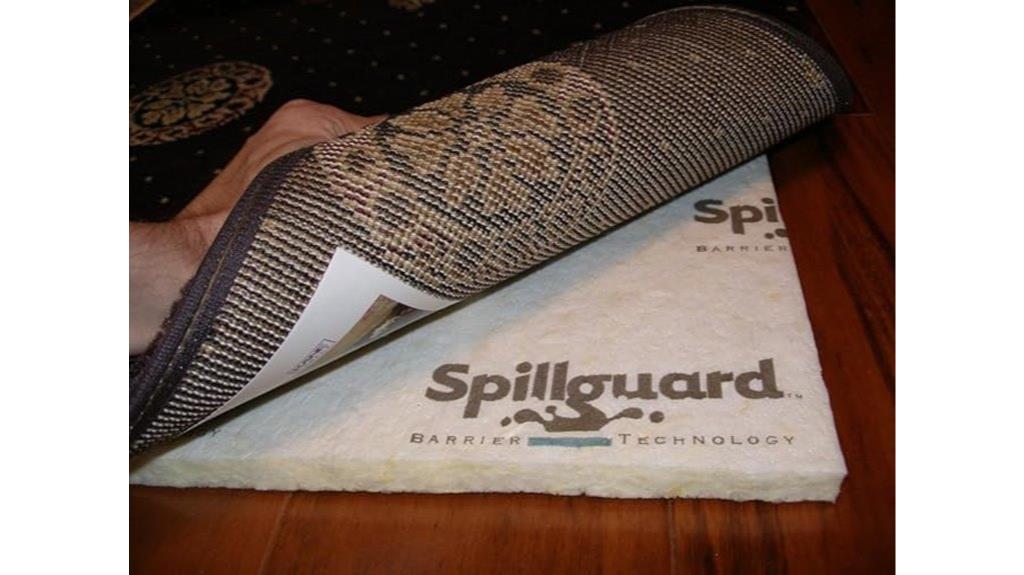 spillguard rug pad size