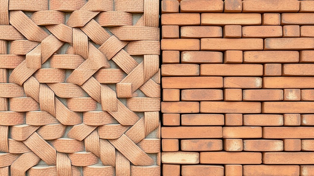 staggered strips create strength