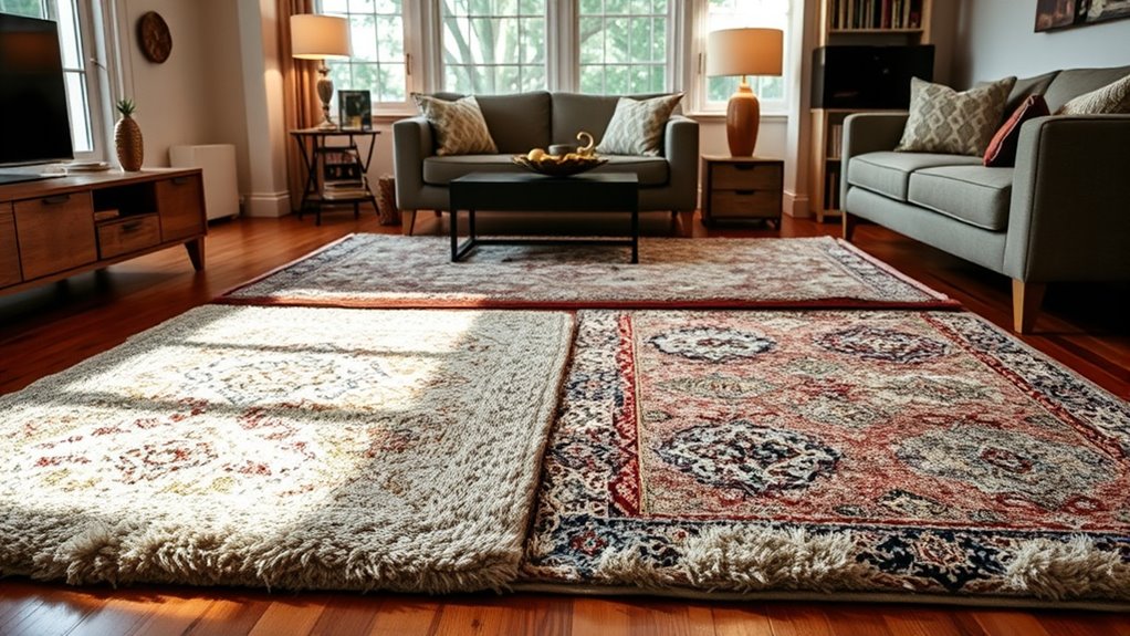 strategic rug placement techniques