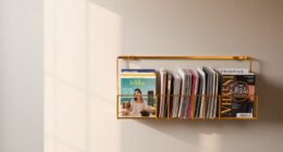stylish brass magazine racks