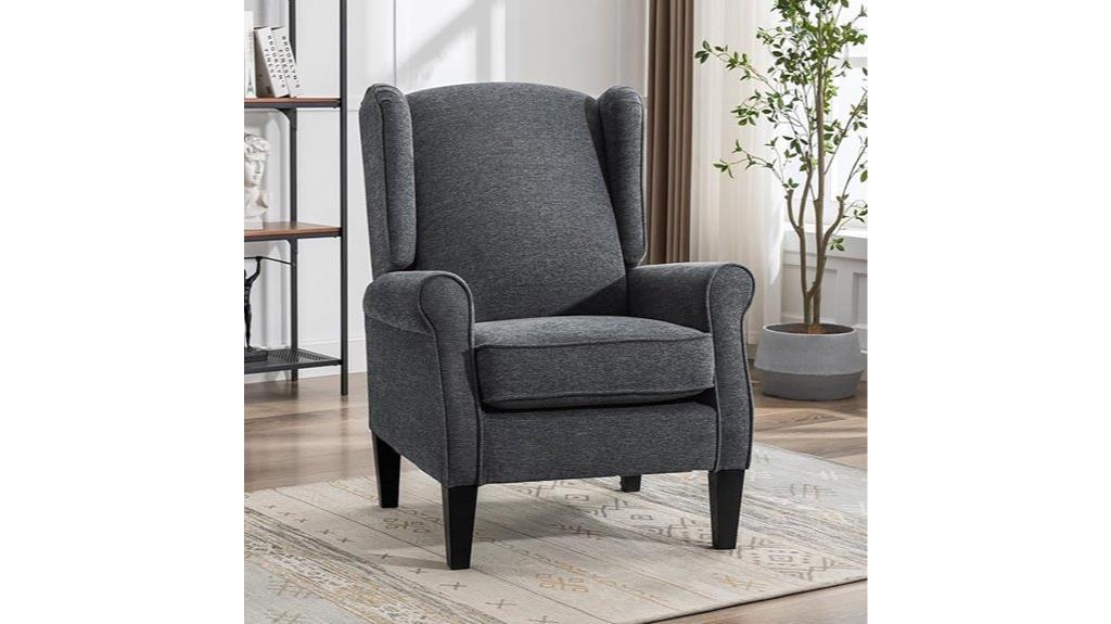 stylish chenille accent chair