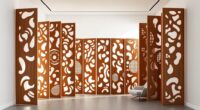stylish wood lattice dividers