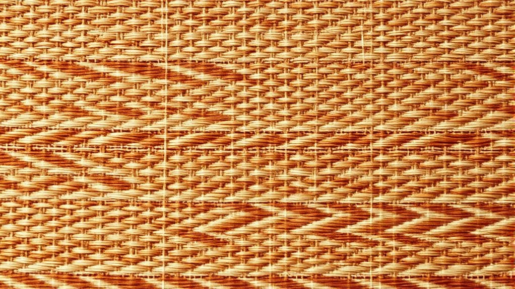 subtle woven color shifts