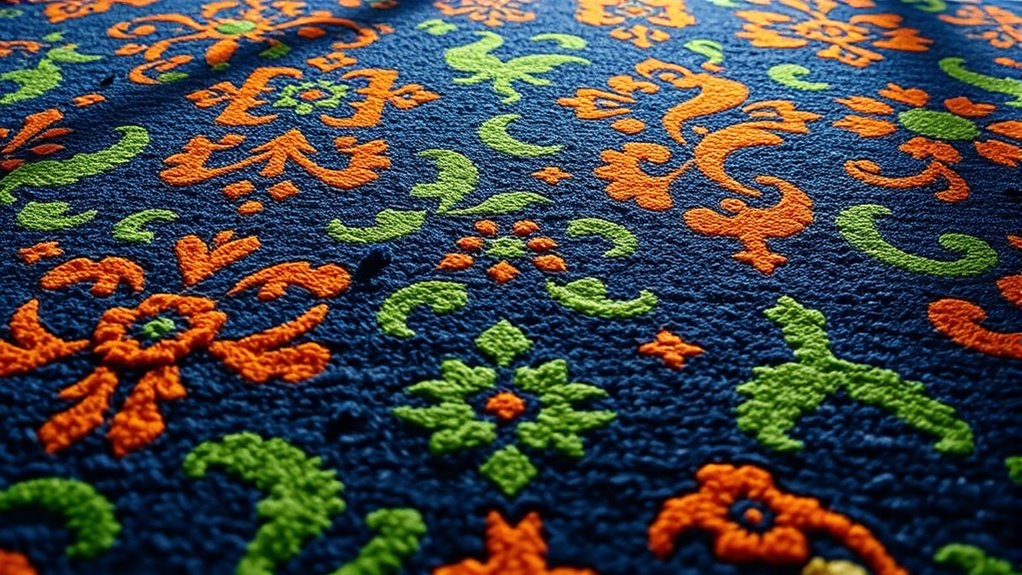 sunlight fades vegetable dyed carpets