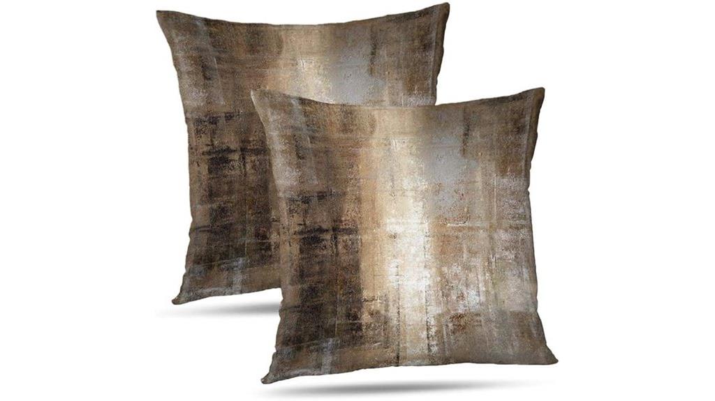 taupe pillow cover set