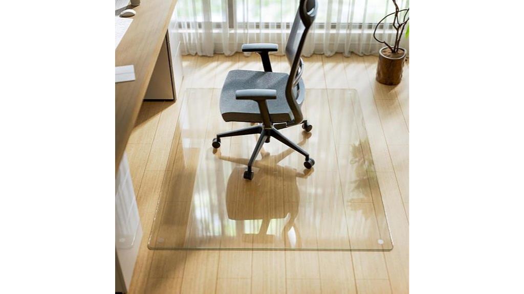 tempered glass floor mat