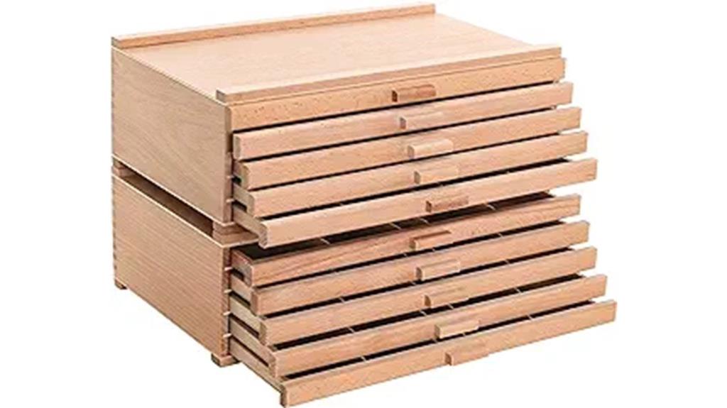 ten drawer art supply box