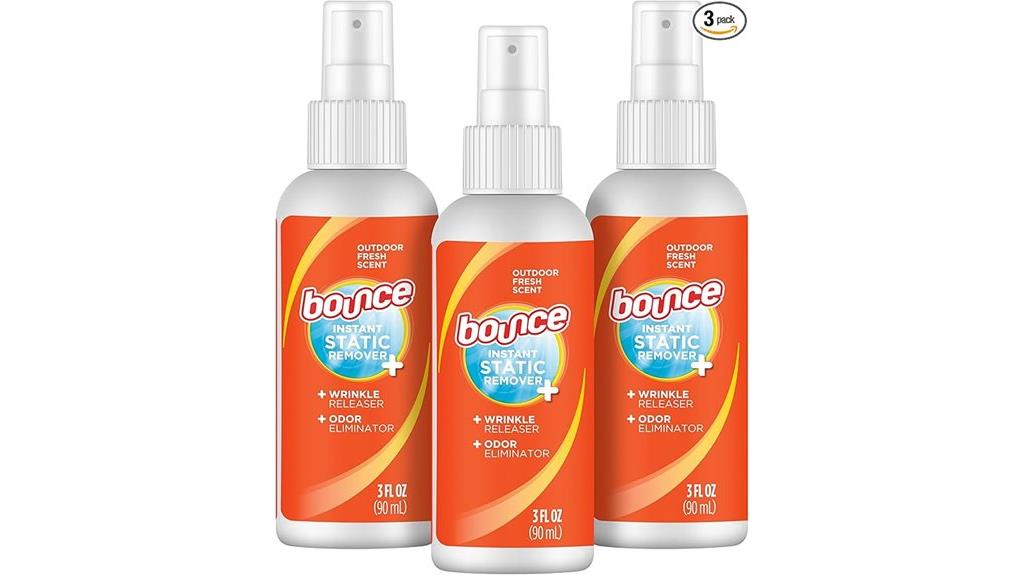 three pack anti static spray