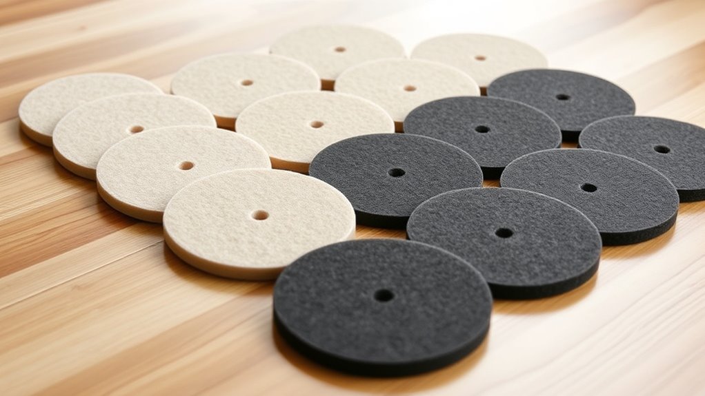top reversible felt rubber pads