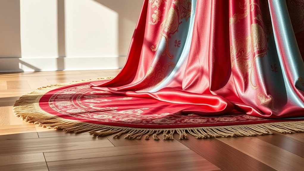 top yilong fringe silk carpets