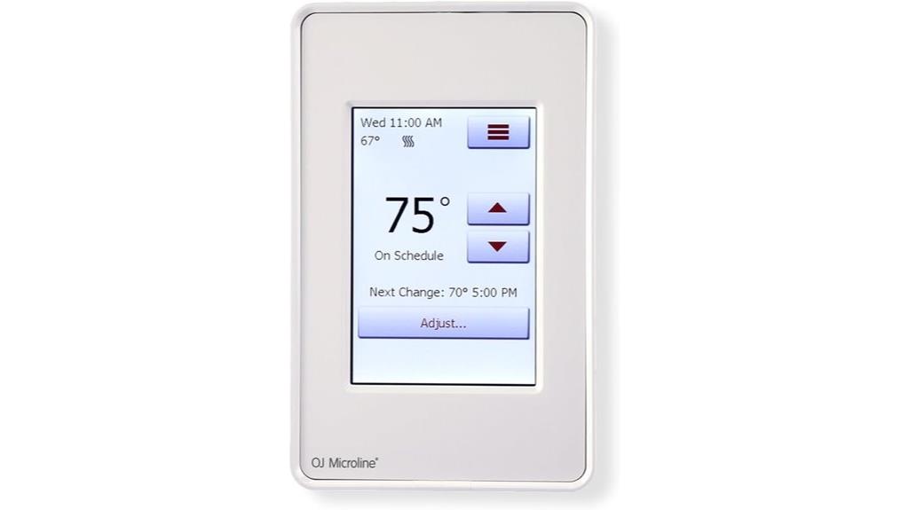 touchscreen programmable thermostat