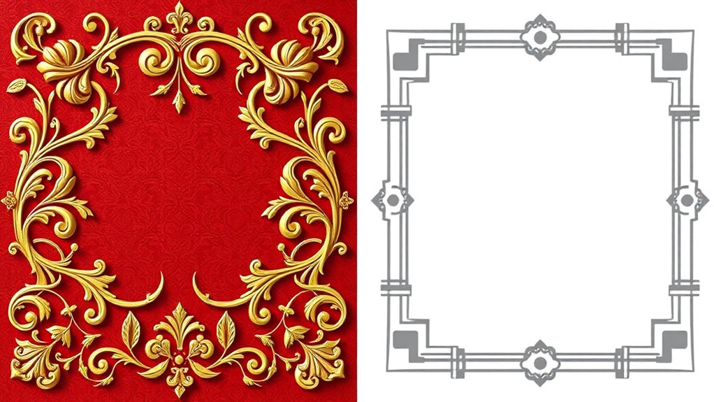 traditional versus modern borders