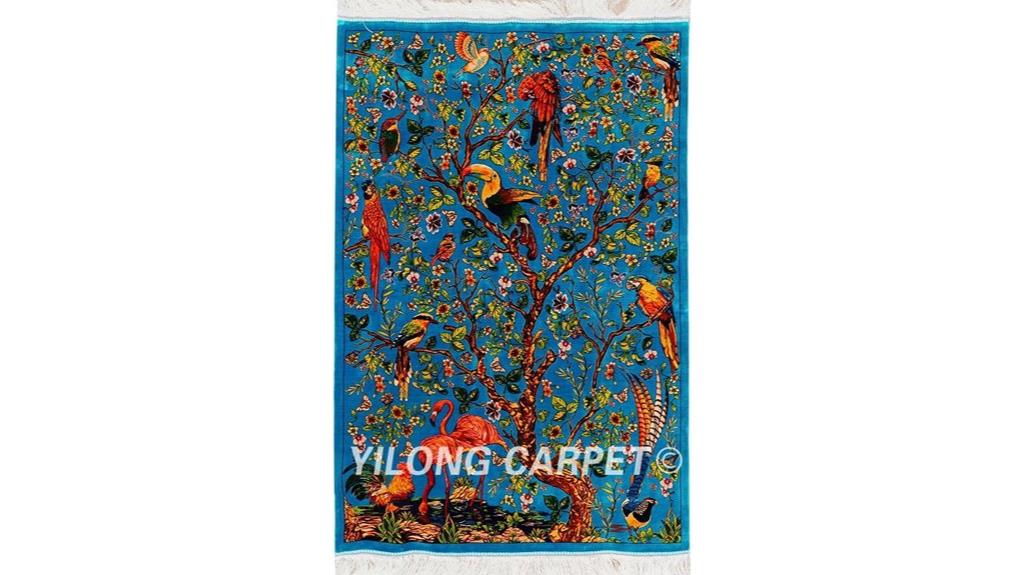 tree of life silk rug