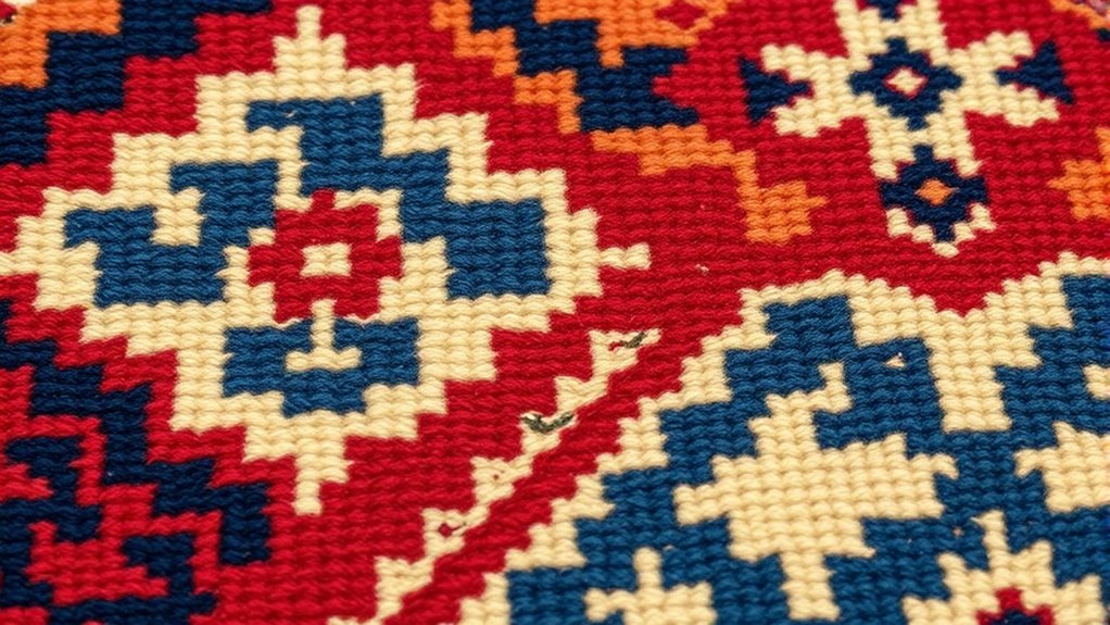 tribal symbols in weaving