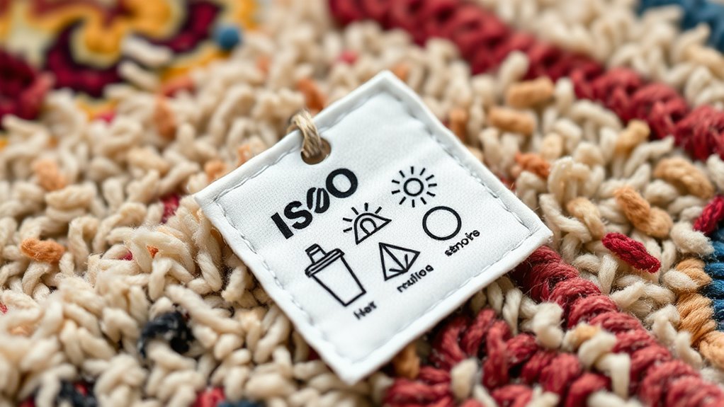 understand rug cleaning symbols