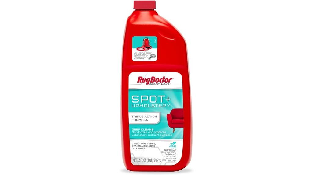 upholstery cleaning solution bottle