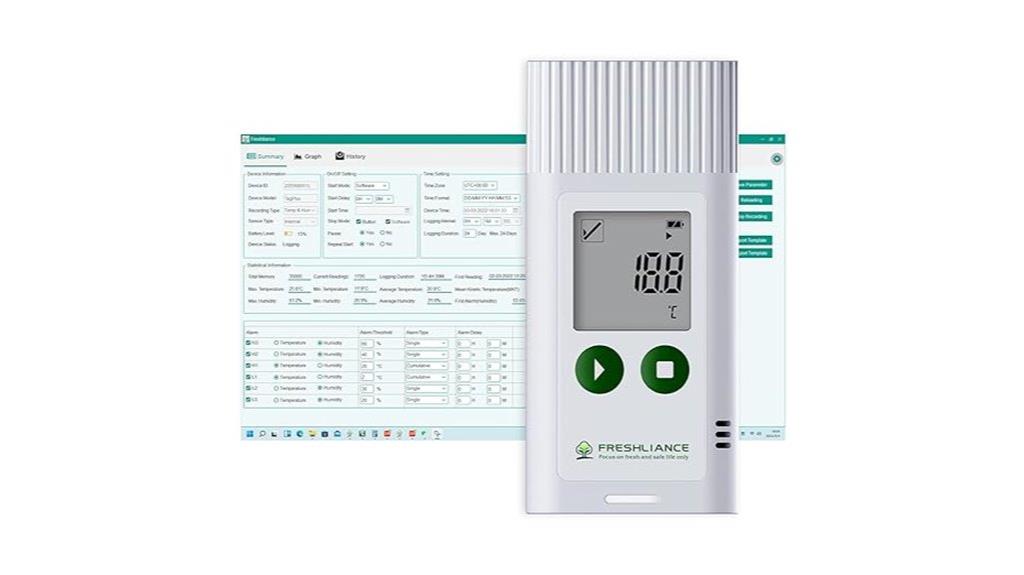 usb temperature humidity logger