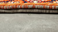 use rug tent for moisture