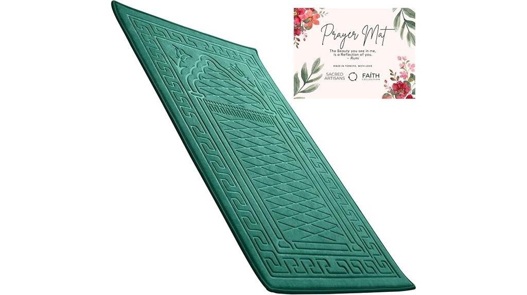 velvet padded artisan prayer mat