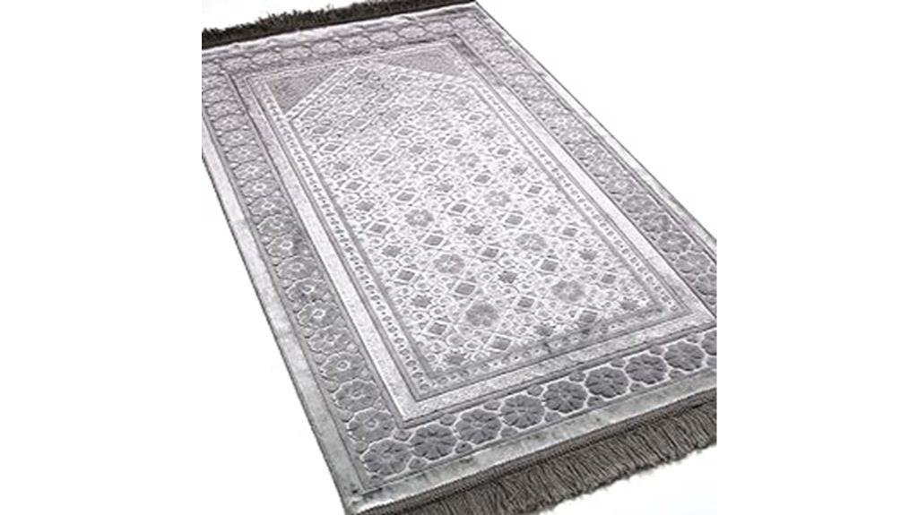 velvet silver grey rug