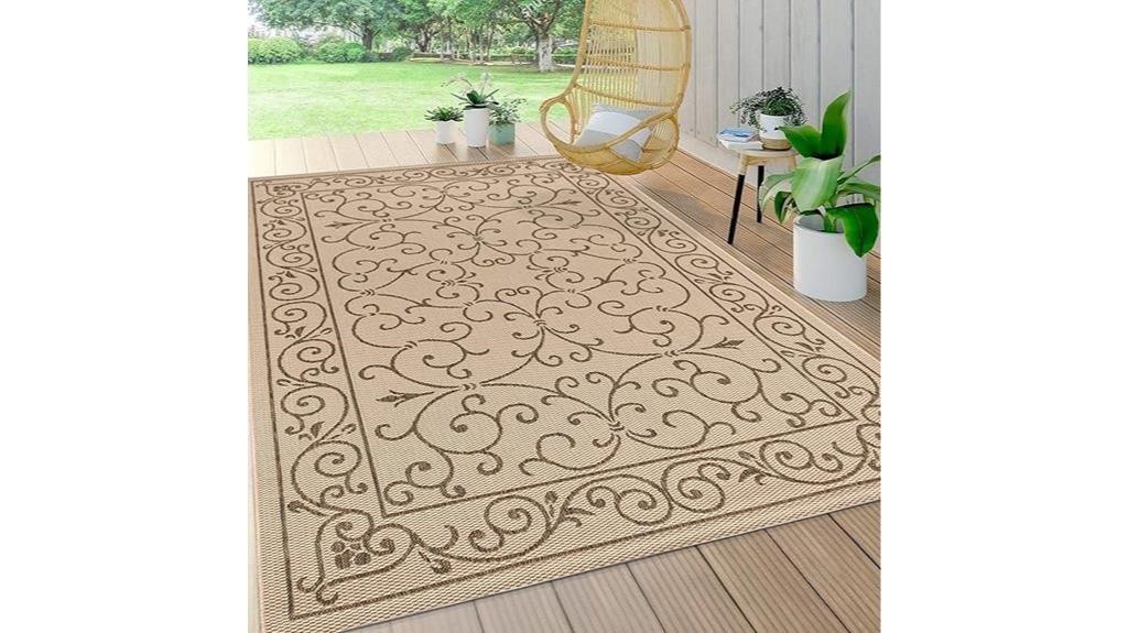 vintage beige brown rug