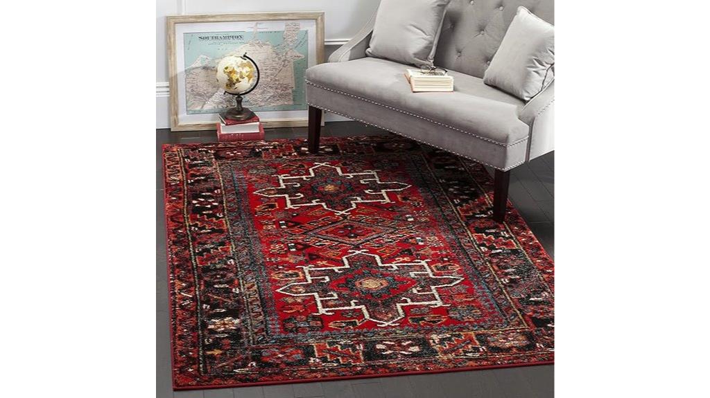 vintage hamadan accent rug
