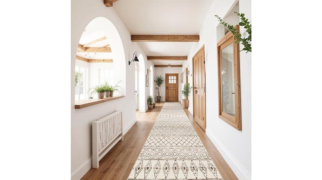 vintage moroccan hallway rug