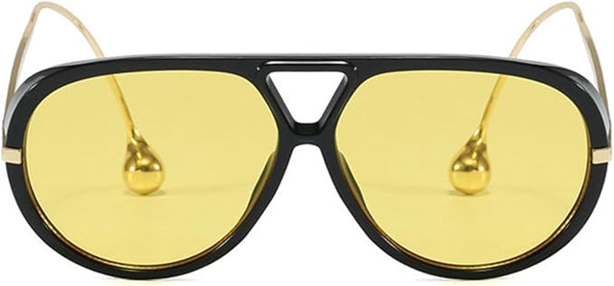 vintage oversized pilot sunglasses